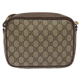 GUCCI GG Supreme Shoulder Bag PVC Beige Gold 007 115 6423 Auth BA3357 - 0