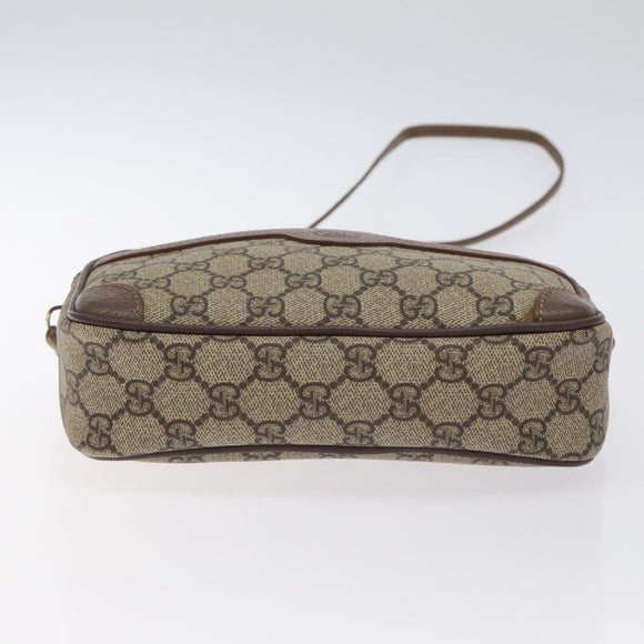 GUCCI GG Supreme Shoulder Bag PVC Beige Gold 007 115 6423 Auth BA3357