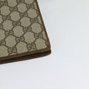 GUCCI GG Supreme Web Sherry Line Shoulder Bag PVC Beige Gold Auth BA3358-17