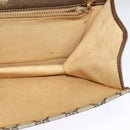 GUCCI GG Supreme Web Sherry Line Shoulder Bag PVC Beige Gold Auth BA3358-20