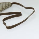 GUCCI GG Supreme Web Sherry Line Shoulder Bag PVC Beige Gold Auth BA3358-7