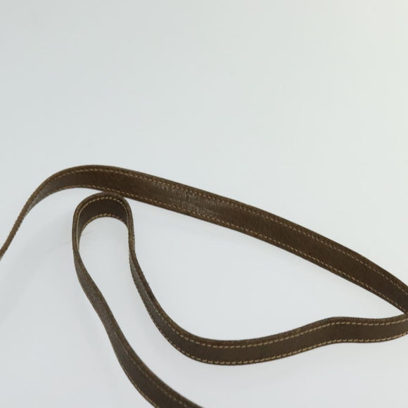 GUCCI GG Supreme Web Sherry Line Shoulder Bag PVC Beige Gold Auth BA3358