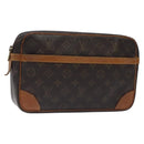 LOUIS VUITTON Monogram Compiegne 28 Clutch Bag M51845 LV Auth BA3364-1