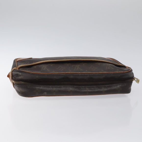 LOUIS VUITTON Monogram Compiegne 28 Clutch Bag M51845 LV Auth BA3364