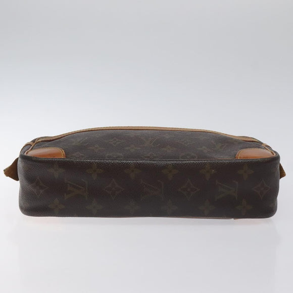 LOUIS VUITTON Monogram Compiegne 28 Clutch Bag M51845 LV Auth BA3364