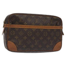 LOUIS VUITTON Monogram Compiegne 28 Clutch Bag M51845 LV Auth BA3365-1
