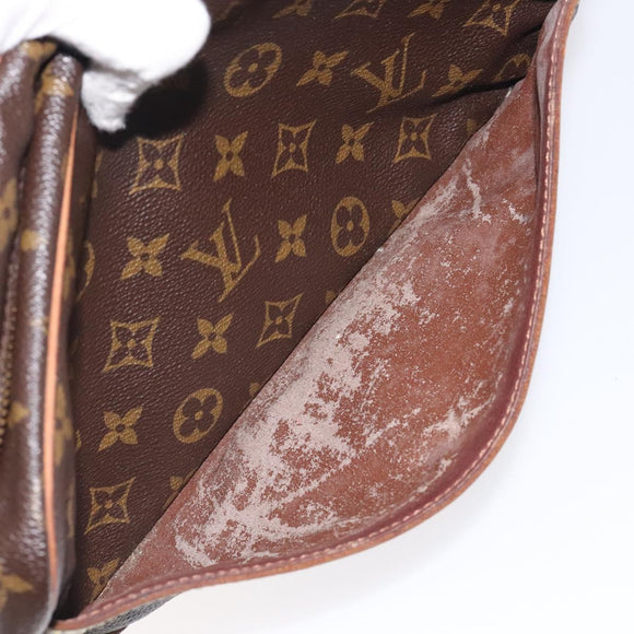 LOUIS VUITTON Monogram Compiegne 28 Clutch Bag M51845 LV Auth BA3365