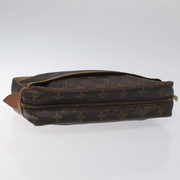 LOUIS VUITTON Monogram Compiegne 28 Clutch Bag M51845 LV Auth BA3365