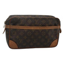 LOUIS VUITTON Monogram Compiegne 28 Clutch Bag M51845 LV Auth BA3377-1