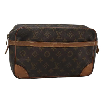 LOUIS VUITTON Monogram Compiegne 28 Clutch Bag M51845 LV Auth BA3377