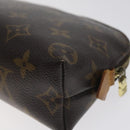 LOUIS VUITTON Monogram Pochette Cosmetic PM Cosmetic Pouch M47515 LV Auth BA3384-15
