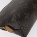 LOUIS VUITTON Monogram Pochette Cosmetic PM Cosmetic Pouch M47515 LV Auth BA3384-16