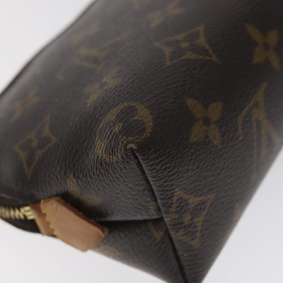 LOUIS VUITTON Monogram Pochette Cosmetic PM Cosmetic Pouch M47515 LV Auth BA3384