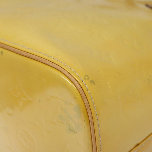 LOUIS VUITTON Monogram Vernis Houston Hand Bag Gris M91053 LV Auth BA339