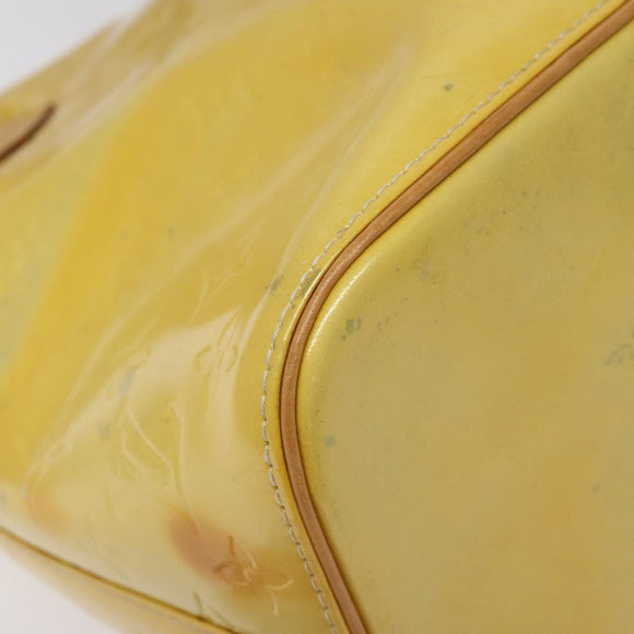 LOUIS VUITTON Monogram Vernis Houston Hand Bag Gris M91053 LV Auth BA339