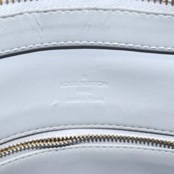 LOUIS VUITTON Monogram Vernis Houston Hand Bag Gris M91053 LV Auth BA339