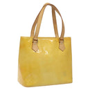 LOUIS VUITTON Monogram Vernis Houston Hand Bag Gris M91053 LV Auth BA339-1