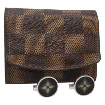 LOUIS VUITTON Damier Ebene Cuffs Cuff Case LV Auth BA3390