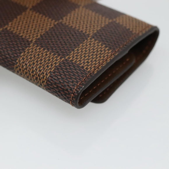 LOUIS VUITTON Damier Ebene Cuffs Cuff Case LV Auth BA3390
