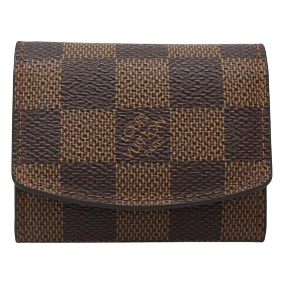 LOUIS VUITTON Damier Ebene Cuffs Cuff Case LV Auth BA3390
