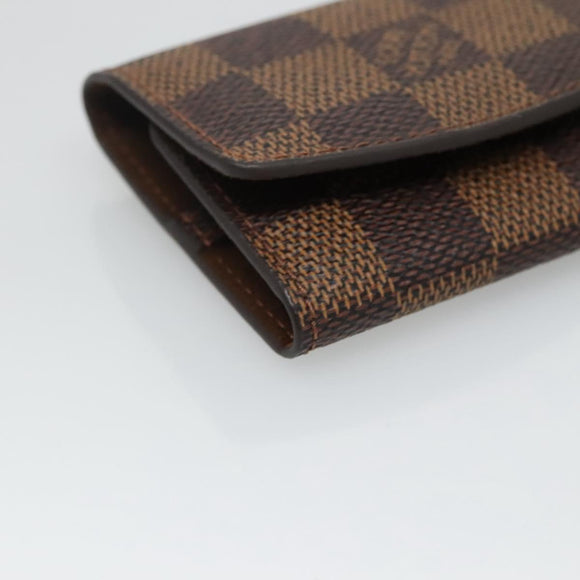 LOUIS VUITTON Damier Ebene Cuffs Cuff Case LV Auth BA3390