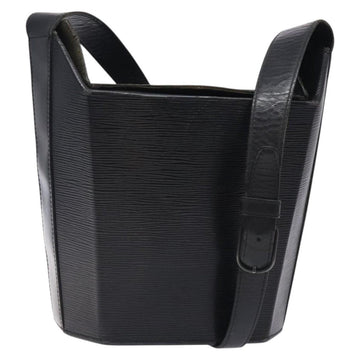 LOUIS VUITTON Epi Sac Seau Shoulder Bag Black M80161 LV Auth BA3396