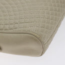 BALLY Shoulder Bag Leather Beige Gold Auth BA3408-14