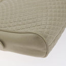 BALLY Shoulder Bag Leather Beige Gold Auth BA3408-16