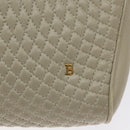 BALLY Shoulder Bag Leather Beige Gold Auth BA3408-17