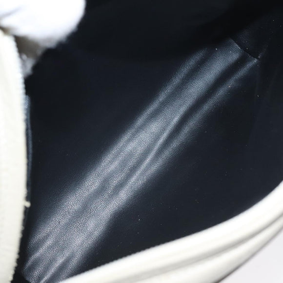 BALLY Shoulder Bag Leather Beige Gold Auth BA3408