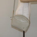 BALLY Shoulder Bag Leather Beige Gold Auth BA3408-22