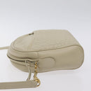 BALLY Shoulder Bag Leather Beige Gold Auth BA3408-4