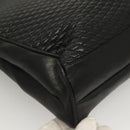 BALLY Tote Bag Leather Black Gold Auth BA3412-10