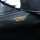 BALLY Tote Bag Leather Black Gold Auth BA3412-15