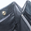 BALLY Tote Bag Leather Black Gold Auth BA3412-17