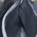 BALLY Tote Bag Leather Black Gold Auth BA3412-18