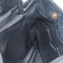 BALLY Tote Bag Leather Black Gold Auth BA3412-21