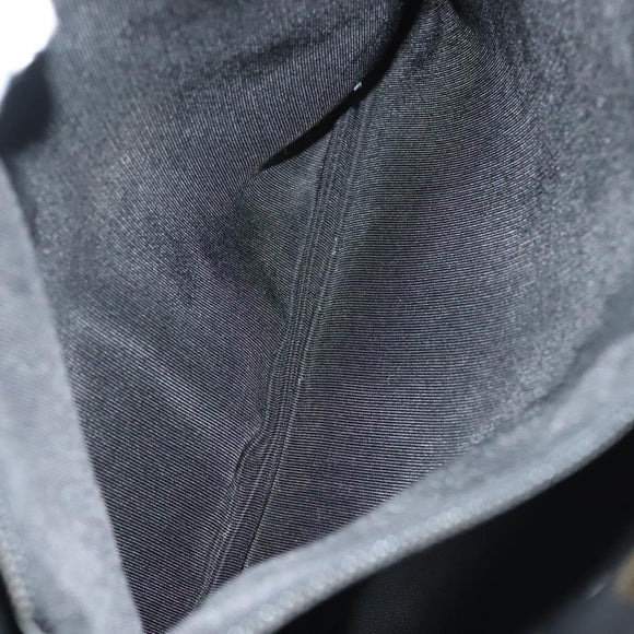 BALLY Tote Bag Leather Black Gold Auth BA3412