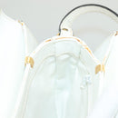 BALLY Shoulder Bag Straw Leather Beige Gold Auth BA3413-20