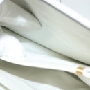 BALLY Shoulder Bag Straw Leather Beige Gold Auth BA3413-22