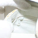 BALLY Shoulder Bag Straw Leather Beige Gold Auth BA3413-11