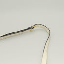 BALLY Shoulder Bag Straw Leather Beige Gold Auth BA3413-14