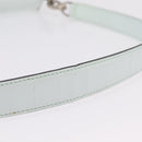 CELINE Shoulder Bag Leather Peppermint Silver Auth BA3419-14