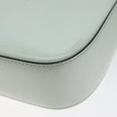 CELINE Shoulder Bag Leather Peppermint Silver Auth BA3419-16
