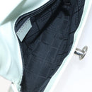 CELINE Shoulder Bag Leather Peppermint Silver Auth BA3419-11