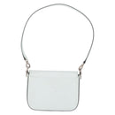 CELINE Shoulder Bag Leather Peppermint Silver Auth BA3419-2
