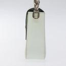 CELINE Shoulder Bag Leather Peppermint Silver Auth BA3419-4