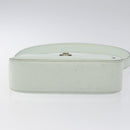 CELINE Shoulder Bag Leather Peppermint Silver Auth BA3419-5