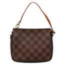 LOUIS VUITTON Damier Ebene Trousse Makeup Pouch N51982 LV Auth BA3421-13