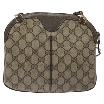 GUCCI GG Supreme Web Sherry Line Shoulder Bag PVC Beige 004 02 047 Auth BA3428 - 0